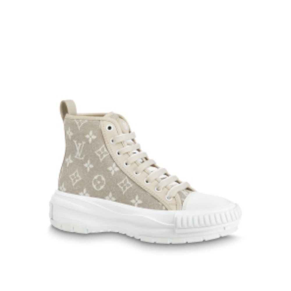 Louis Vuitton Denim Monogram Squad Sneaker - brand new